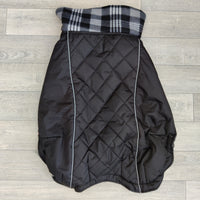 Trixie Mantel Black Waterproof Fleece Lined Dog Coat XL: 52cm