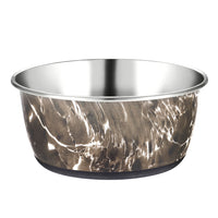 Classic Luxury Marble Cubic Printed Stainless Steel Dish
