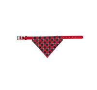 Trixie Nylon Collar With Neckerchief M-L: 43-55 Cm/25 Mm, Red Check