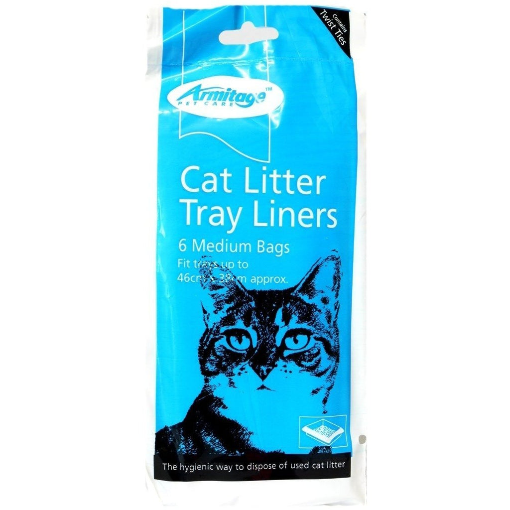 Armitage Cat Litter Tray Liners Medium 6 Per Pack 46cm x 38cm