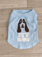Sound As A Hound Blue Dog Vest Top XS 9" Yorkie Chihuahua Pinscher