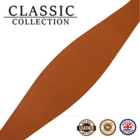 Ancol Genuine Leather Greyhound Whippet Collar Tan & Black