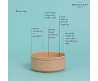 Mason Cash Lettered Dog Bowl 6`