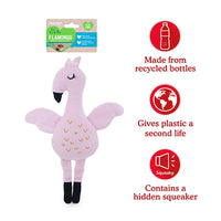 Rosewood ECO Friendly Flamingo Dog Toy