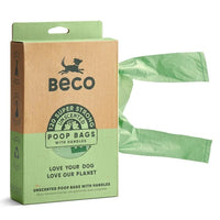 BECO Recycled Dog Poo Bags with Handles - Unscented Large