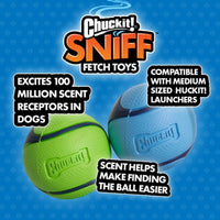 Chuckit! Sniff Fetch Ball Peanut Butter Medium 1pk
