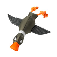 House of Paws Khaki Duck Thrower with TPR Wings Dog Toy