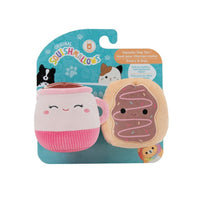 Jazwares Squishmallows 3.5 Inch Two Pack Squeaky Plush Dog Toy Cafe Emery and Deja