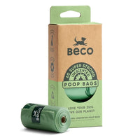 BECO Recycled Dog Poo Bags with Handles - Unscented Standard