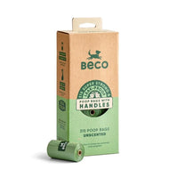BECO Recycled Dog Poo Bags with Handles - Unscented Standard