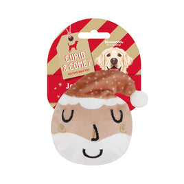 Cupid And Comet Jolly Santa Ball