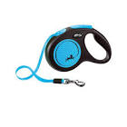 flexi New NEON, tape leash M: 5 m, neon blue