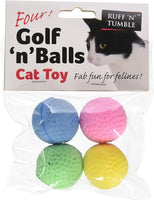 Sharples Golf N Balls Cat Toy 4Pc