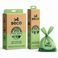 BECO Recycled Dog Poo Bags with Handles - Unscented Large