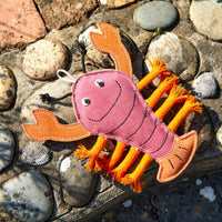 Green & Wilds Eco Dog Toy Larry the Lobster