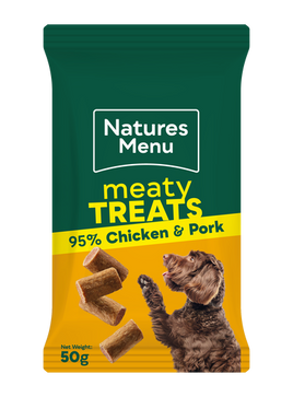 Natures Menu Dog Treats Chicken and Pork 50g