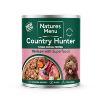 Natures Menu Country Hunter Venison With Blueberries Dog Can 600g