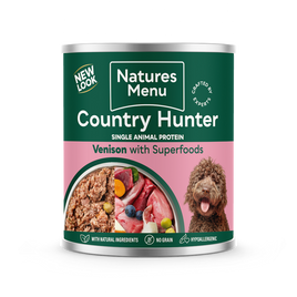 Natures Menu Country Hunter Venison With Blueberries Dog Can 600g
