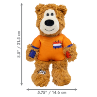 KONG World Cup Wild Knots Bear Medium Limited Edition - Netherlands