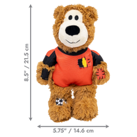 KONG World Cup Wild Knots Bear Medium Limited Edition - Belgium