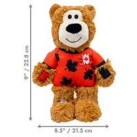 KONG World Cup Wild Knots Bear Medium Limied Edition - Canada