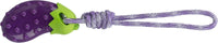 Trixie Aubergine On A Rope Squeaky Dog Toy