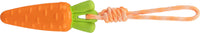 Trixie Carrot On Rope Squeaky Dog Toy