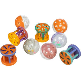 Trixie cat balls and rolls with bell 4.5 cm assorted