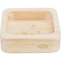 Trixie Hamster Wood Food Bowl, 190ml, 11x11cm