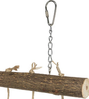 Trixie Natural Climbing Rope Wall, Bark Wood/Sisal Net, 27 × 24 Cm