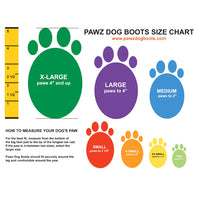 Pawz Natural Rubber Waterproof Dog Boots 12Pk