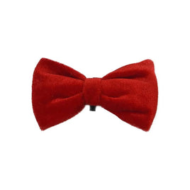 House of Paws Red velvet Bow Tie