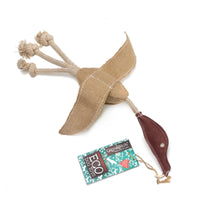 Green & Wild Desmond Duck Eco Dog Toy Jute & Suede