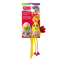 KONG Cat Toy Scrattles Chicken & Egg 2pk x 1