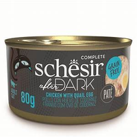 Schesir After Dark Velvet Grain Free Complete Chicken With Quail Egg In Pate 80g