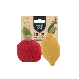 All for Paws Minus One Fruit Cat Toys Lemon and Apple