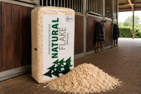 Helmes Natural Flake wood shavings horse bedding in stable