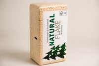 Helmes Natural Flake dust extracted wood shavings bale