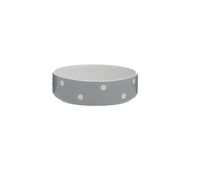 Mason Cash Polka Dot Grey Pet Bowl 13cm