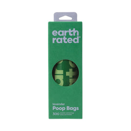 Earth Rated 300-Count Biodegradable Dog Poo Bags, Lavender-Scented On A Single Roll For Pantries