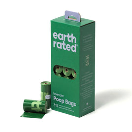 Earth Rated Biodegradable 315 Lavender Scented Poop Bags, 21-Refill Rolls