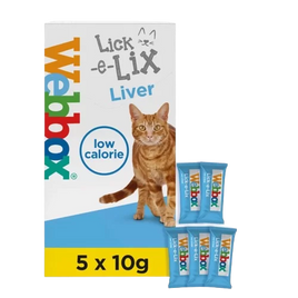 Webbox Lick-e-Lix Liver 50 grams (Pack of 5)