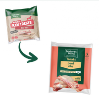 Natures Menu Frozen Raw Chews Beef Ribs 2 Pcs