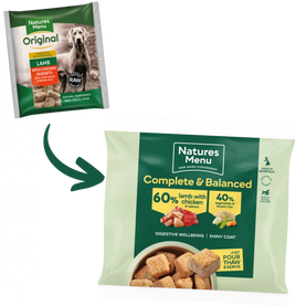 Natures Menu Frozen Nuggets Lamb Veg and Rice 1kg