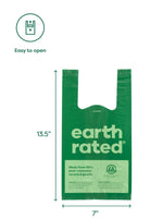 Earth Rated 120-Count Biodegradable Dog Poo Bags, Lavender-Scented With Easy-tie Handles (not On Rolls)