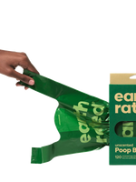 Earth Rated 120-Count Biodegradable Dog Poo Bags, Unscented With Easy-tie Handles (not On Rolls)