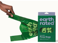 Earth Rated 120-Count Biodegradable Dog Poo Bags, Lavender-Scented With Easy-tie Handles (not On Rolls)