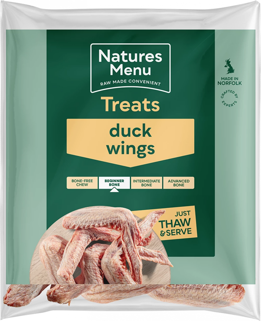 Natures Menu Frozen Raw Chews Duck Wings 5Pcs