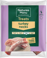 Natures Menu Frozen Raw Chews Turkey Necks 500g