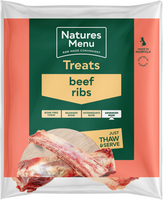 Natures Menu Frozen Raw Chews Beef Ribs 2 Pcs